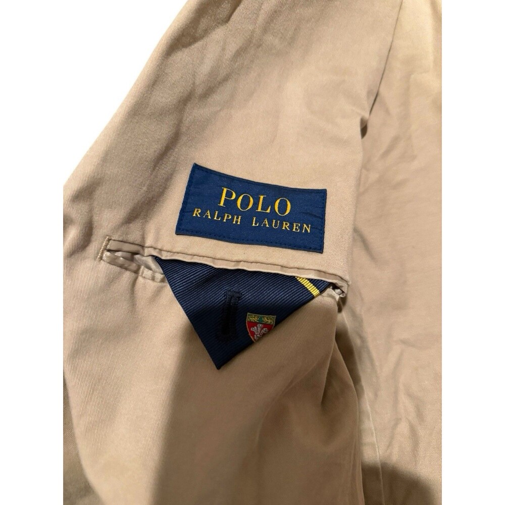 Polo Ralph Lauren Men’s Cotton Khaki Chino Blazer Sport Coat Preppy XL - Picture 5 of 5